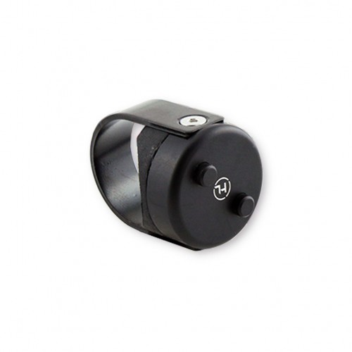 Commodo 2 boutons alu Highsider Classic Noir