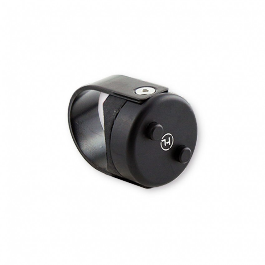 Commodo 2 boutons alu Highsider Classic Noir