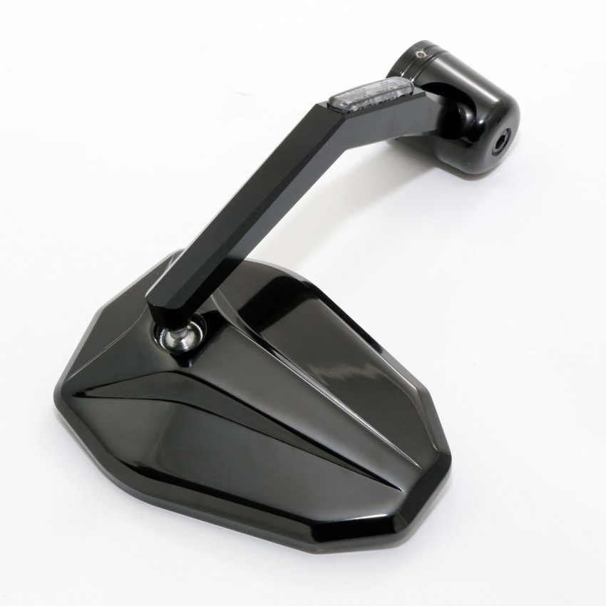 CICMOD Rétroviseurs Moto Universels - Paire Embout Guidon Aluminium Homologués Noir