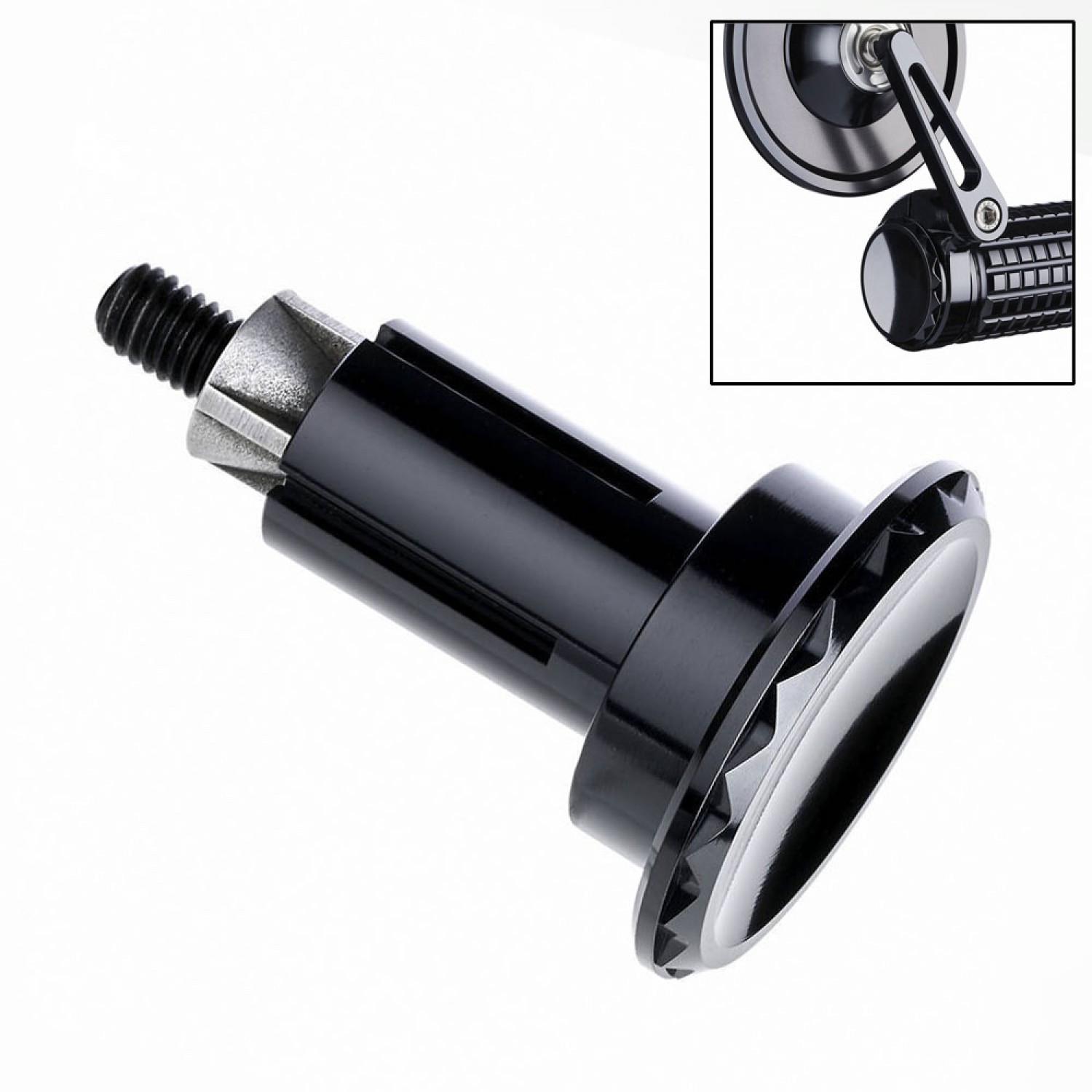 2 Embouts Guidon Moto 7/8" 22mm - Alliage Aluminium Argenté, Antivibration