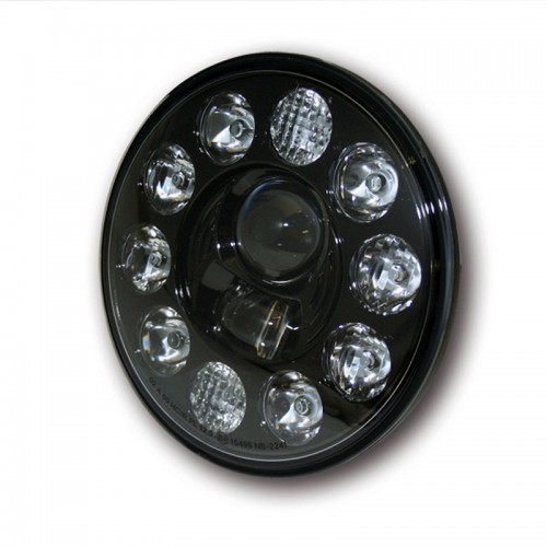 Insert de phare à leds 7" Highsider Typ.1 Noir