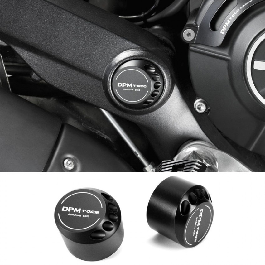 4 Bouchons De Cadre En Aluminium CNC Pour Ducati Scrambler 400/800/1100 - Couleurs Noir, Rouge, Or, Titane