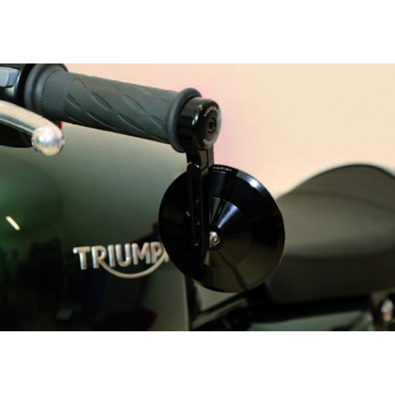 Rétroviseurs Moto Carbone Pour MT-07, MT-09, WR - Guidon 22mm, Miroir Bleu, Réglables, Style Rétro