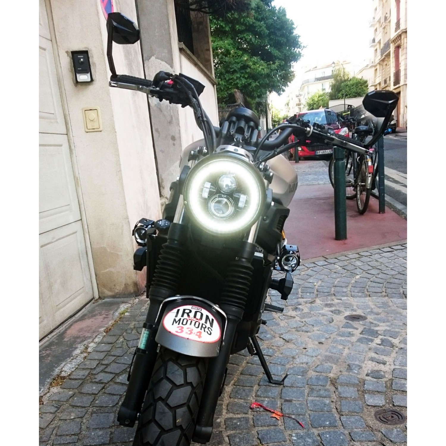 Rétroviseur embout guidon moto HIGHSIDER VICTORY - Streetmotorbike
