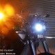 Double optique streetbike à leds Noir