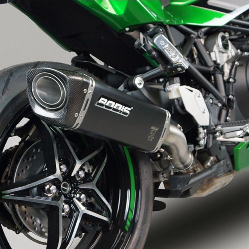 Silencieux Bodis V4-M-CA Inox noir 2018/2021 - H2 SX - Kawasaki