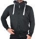 Sweater moto Harisson Patriot avec protections - Noir