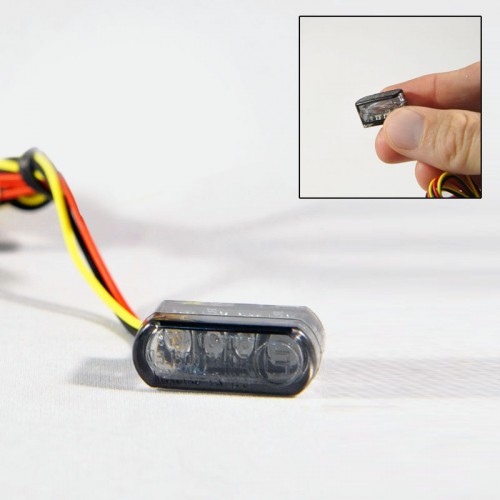 KIT DE 2 FEUX AUXILIAIRE ROND A CREE LED 2x10W POUR MOTO AVEC MODE STROBO  FLASHING