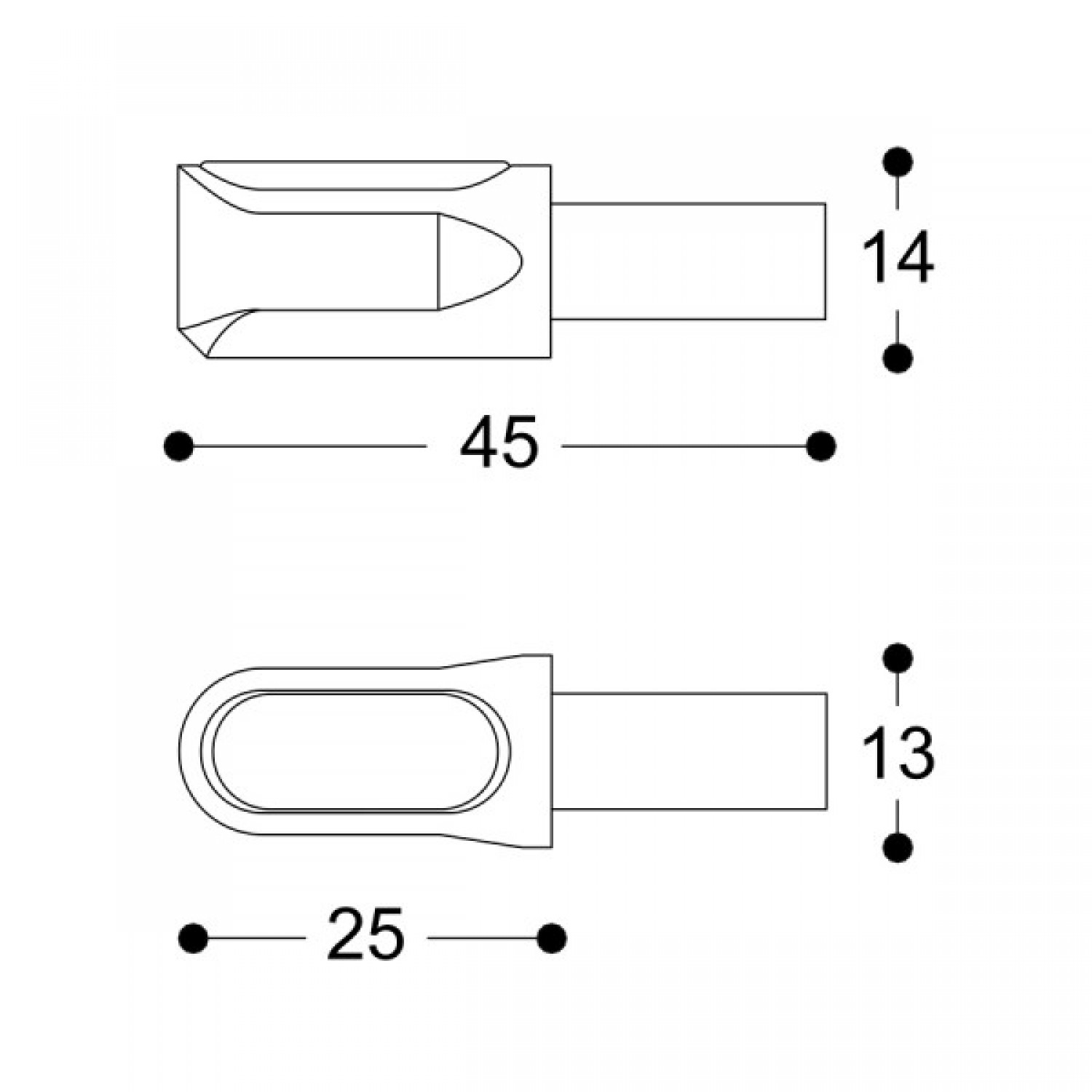 Clignotants à leds Barracuda IDEA B-LUX - Krax-Moto