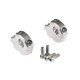 Pontets Ø22mm décalés 17mm et rehaussés 25mm LSL Argent